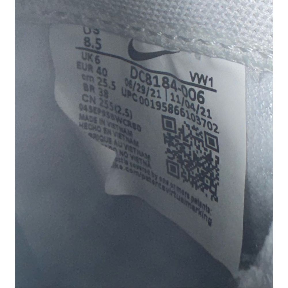 White Nike Renew Run Sneakers - Picture 6 of 7